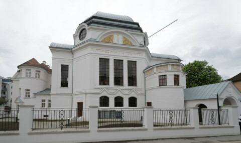 Die ehemalige Synagoge von St. Pölten in einer Gesamtansicht